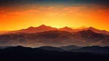mountains white network background photo
