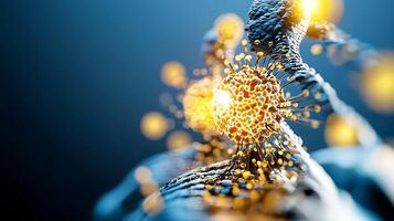 Close-up view of intricate molecular structures showcasing dynamic interactions and energy photo