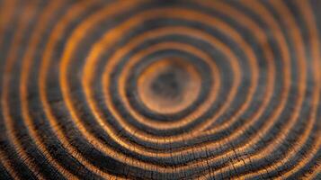 Close-up view of intricate wood grain patterns showcasing natural textures and colors photo