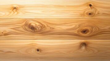 Close-up view of natural wood grain patterns on smooth planks showcasing texture and warmth photo