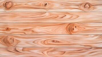 Close-up view of smooth, polished wooden planks showcasing natural grain patterns and textures photo