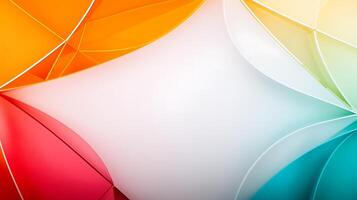 Colorful abstract background with layered shapes in vibrant hues creating a dynamic design photo