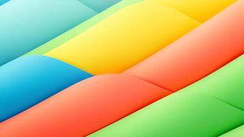 Colorful abstract waves of smooth, vibrant surfaces creating a playful and dynamic background photo