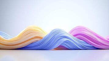 Colorful flowing waves of pastel hues create a serene and artistic background display photo