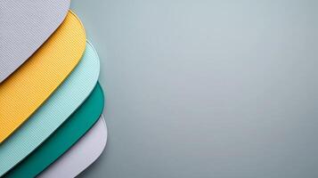 Colorful layered textures showcasing modern design elements with a minimalist background photo