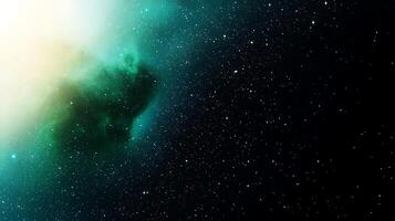 Stunning cosmic scene with vibrant nebula and countless stars in deep space background photo