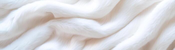The soft white faux fur creates an elegant and airy backdrop characterized by subtle wavy textures, perfect for styling, decor, or product photography in atmospheric settings photo