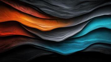A series of colorful stripes on a piece of paper photo
