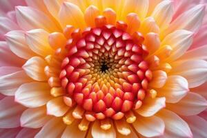 A close up of a flower with a yellow center photo