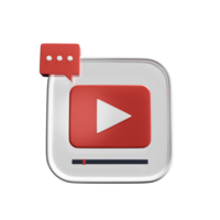 3d comment icon for social networks, online communication Comment button. Elements for network sites, applications png
