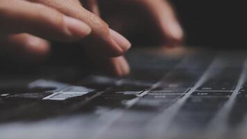 A person's hand is on a keyboard video