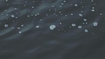 Water bubbles floating in the ocean video