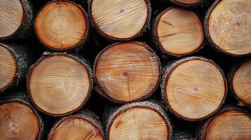 A Rustic Woodpile Detail photo