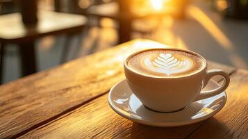 Sunrise Latte Art A Perfect Morning Drink photo
