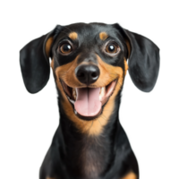 Cute Happy Dog Smiling, Isolated on Transparent Background png