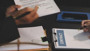 Contracts and business documents video