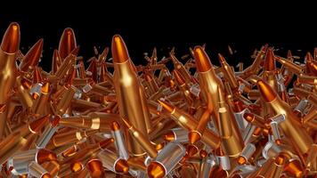 Transition of a Group of Bent Bullets from Different Weapons in Different Sizes video