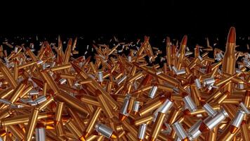 Transition of a Group of Bullets from Different Weapons in Different Sizes video