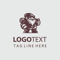 Tiny Titan Dwarf logo vector