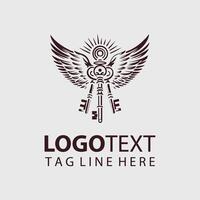 best key logo design vector