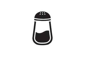 Salt and pepper shaker icon illustration vector