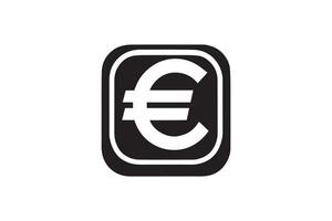 Euro sign icon illustration vector