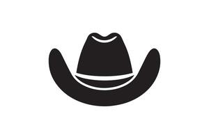 Cowboy hat icon isolated on white background vector