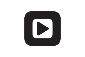 Play button icon on white background vector