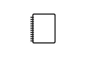 Notebook icon illustration isolated on white background vector