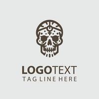 Steel Skull skull logo vector