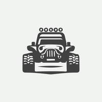 unique 4x4 of road vehicle vector