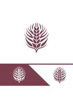 Fresh Fields Wheat Logo Design vector