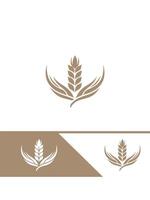 Golden Fields Wheat Logo Design vector