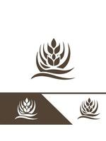 Pure Grain Wheat Logo vector