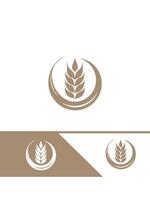Wheat Crest Logo Design vector