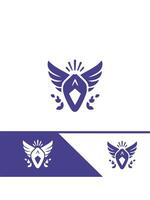 Tranquil Luxe wallness logo vector