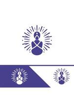 Serenity Pulse wallness logo vector