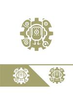 Power Gears Robotics Logo vector