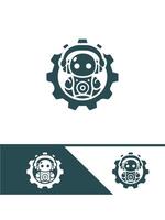 Next Gen Gears Robot Logo vector