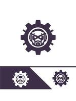 Robot Torque Logo Design vector