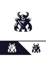 Beast Unleashed monster logo vector