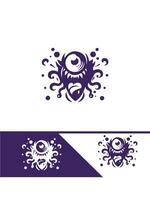 Hell Rager monster logo vector