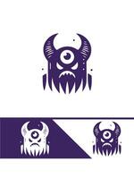 Inferno Beast monster logo vector