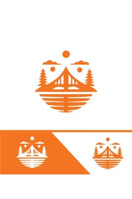 Bridge Stream bridge logo design