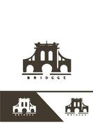 Bridge Elements bridge logo design vector
