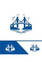 Bridge Master bridge logo design vector