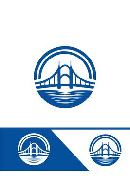 Bridge Horizons bridge logo design
