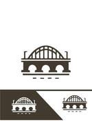 Bridge Pointe bridge logo design vector