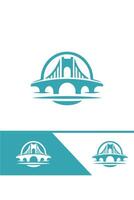 The Archway Bridge bridge logo design vector
