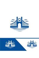 The Gateway Bridge bridge logo design vector